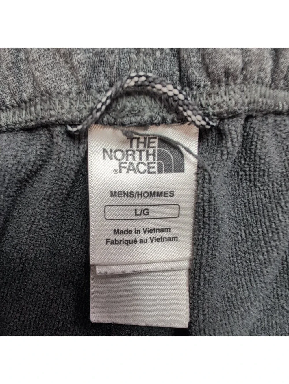 The North Face Mens Large Fleece Lounge Sweatpants Gray Logo Joggers